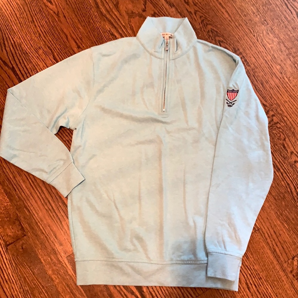 Peter Millar Aqua golf sweatshirt